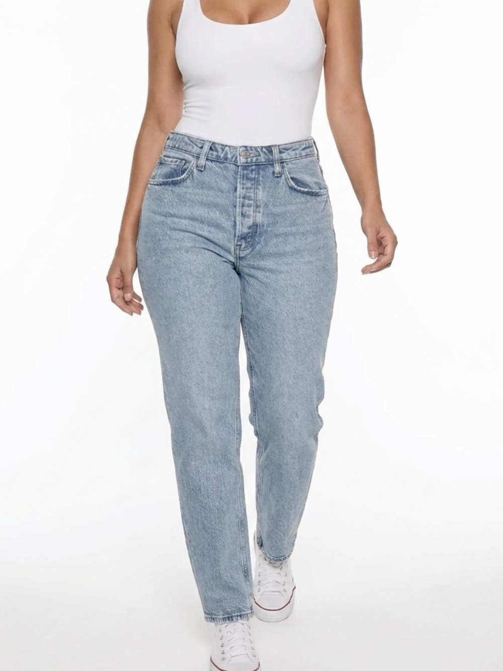 Abercrombie & Fitch Dad High Rise Jeans Women 27 4s Light Wash Curve Love Denim